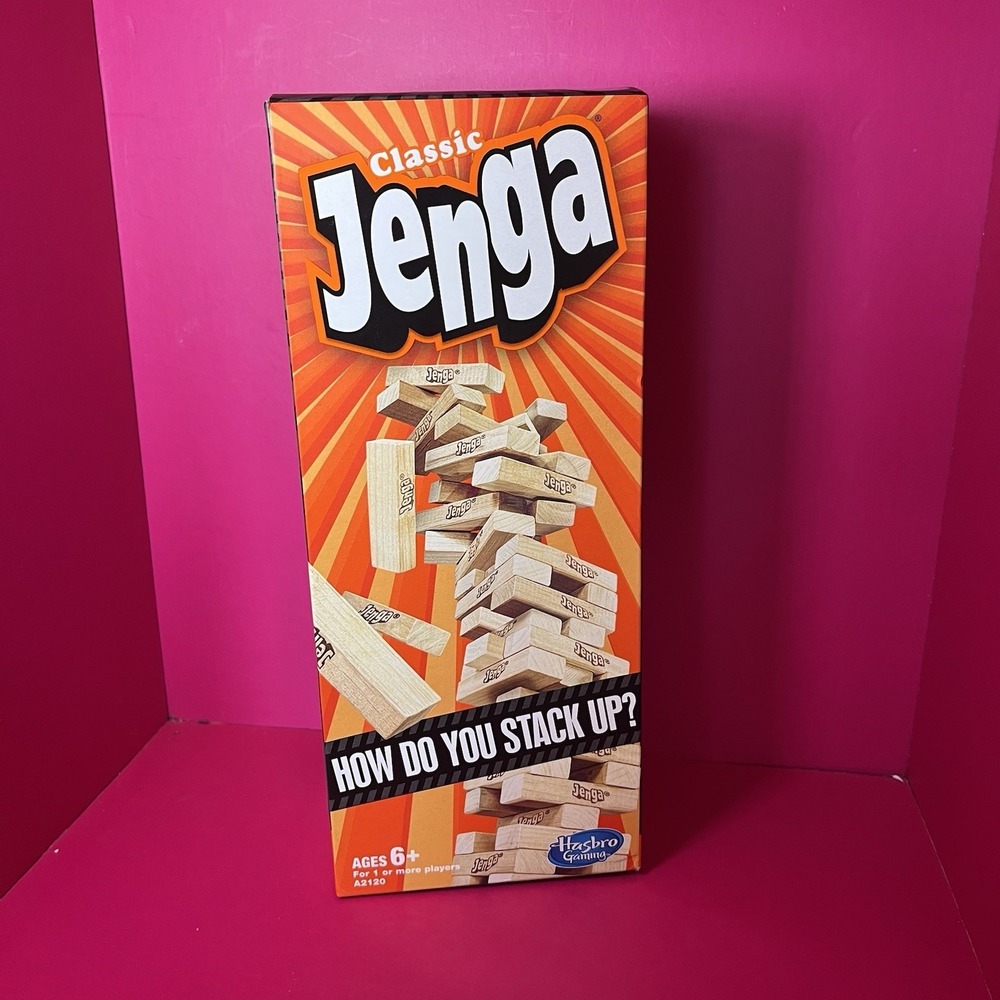 Classic Jenga Wood Block Tower Game Family Party Game 1+ Players